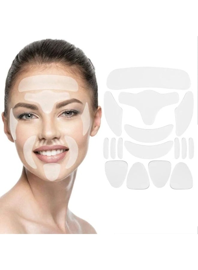 16 Pcs Reusable Anti-Wrinkle Patches – Forehead, Neck & Eye Pads, Wrinkle Removal Stickers for Face, Skin Care & Beauty Health - Image 1